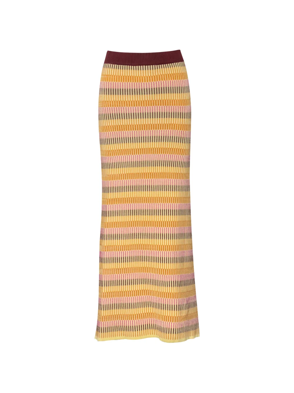 Baobab Gonna lunga Kina con vita elasticizzata - Giallo