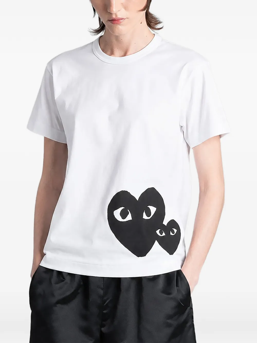 Comme Des Garçons Play heart-print T-shirt - Weiß
