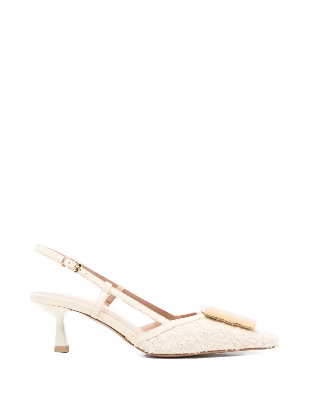 Roberto Festa Paloma slingback pumps met gesp Beige