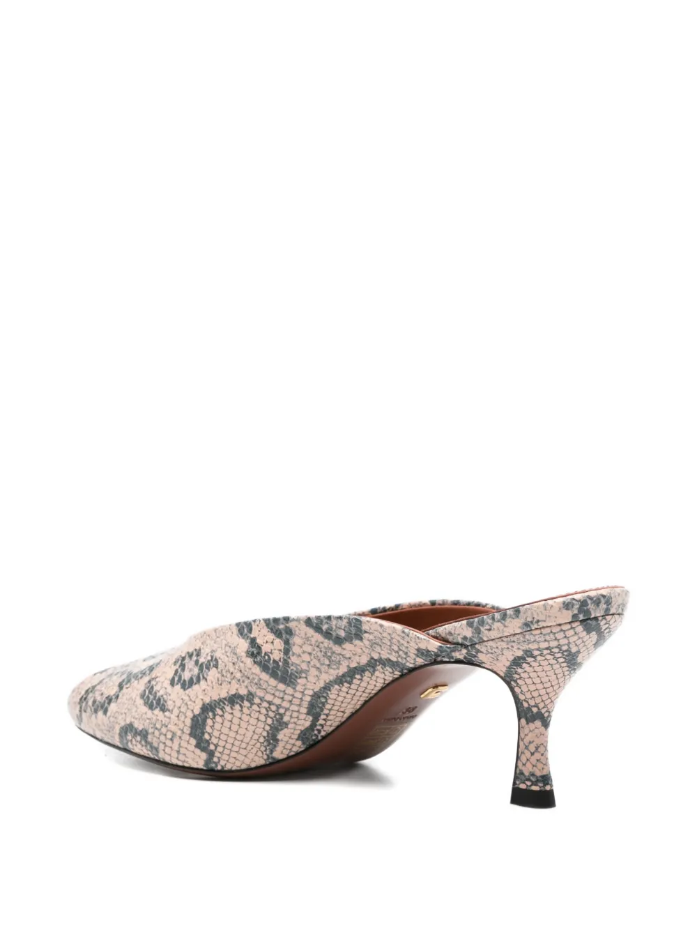 Lola Cruz snakeskin-pattern sandals Beige