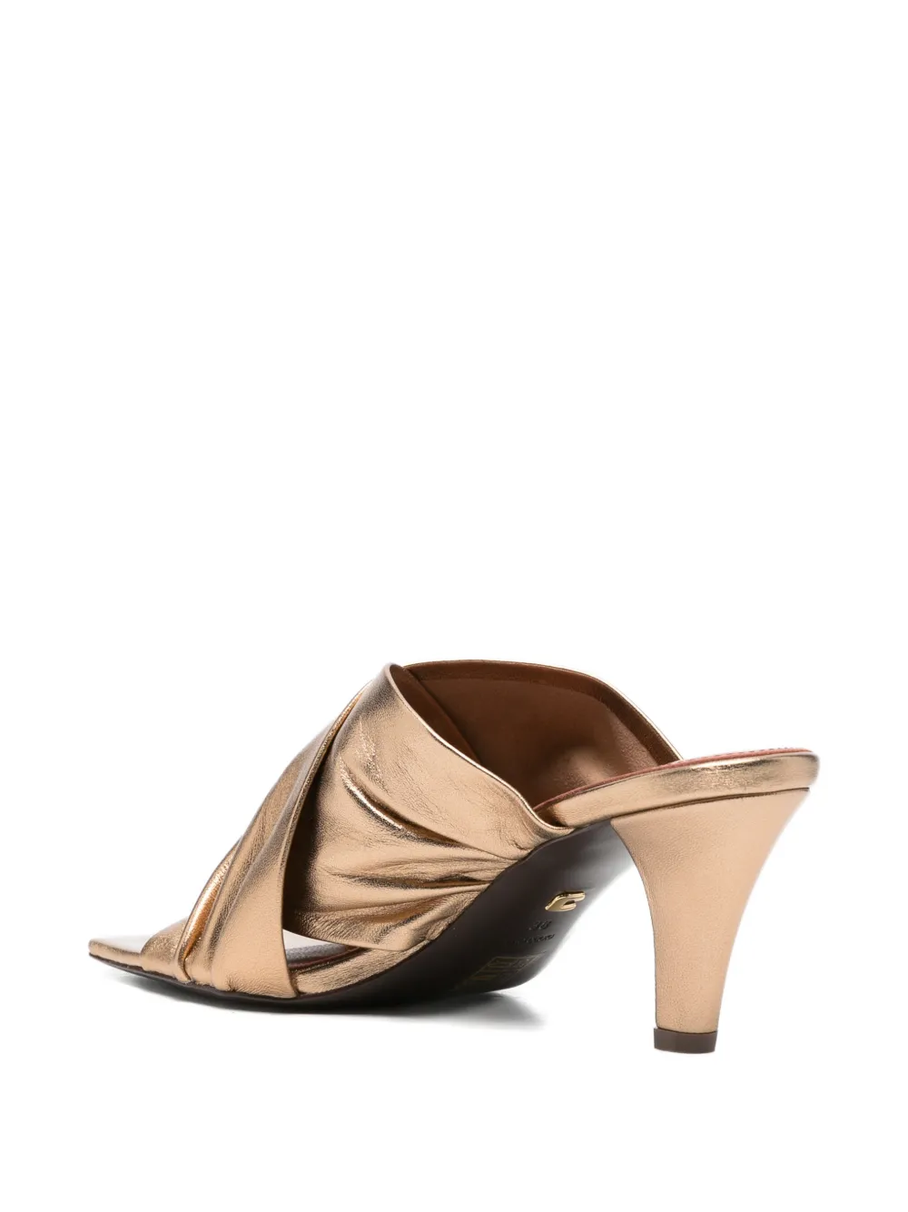 Lola Cruz Arabella muiltjes met gedraaid detail Goud