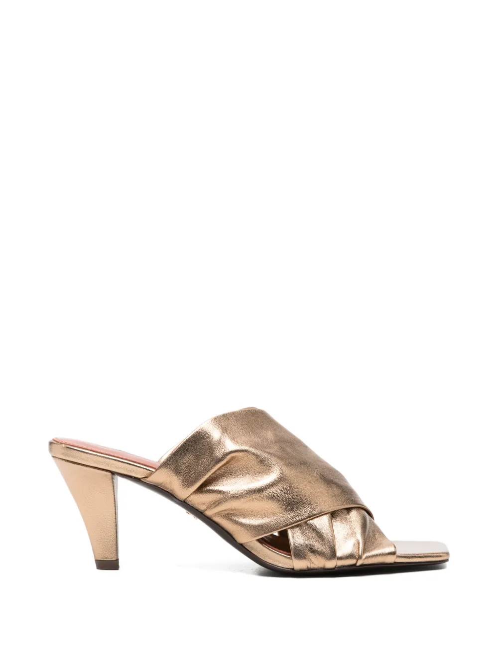 Lola Cruz Arabella muiltjes met gedraaid detail Goud