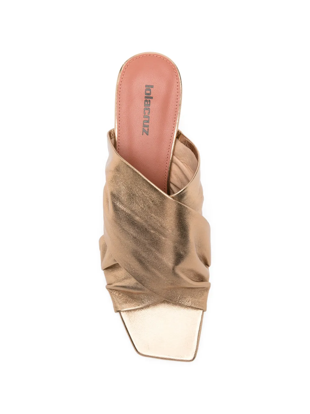 Lola Cruz Arabella muiltjes met gedraaid detail Goud