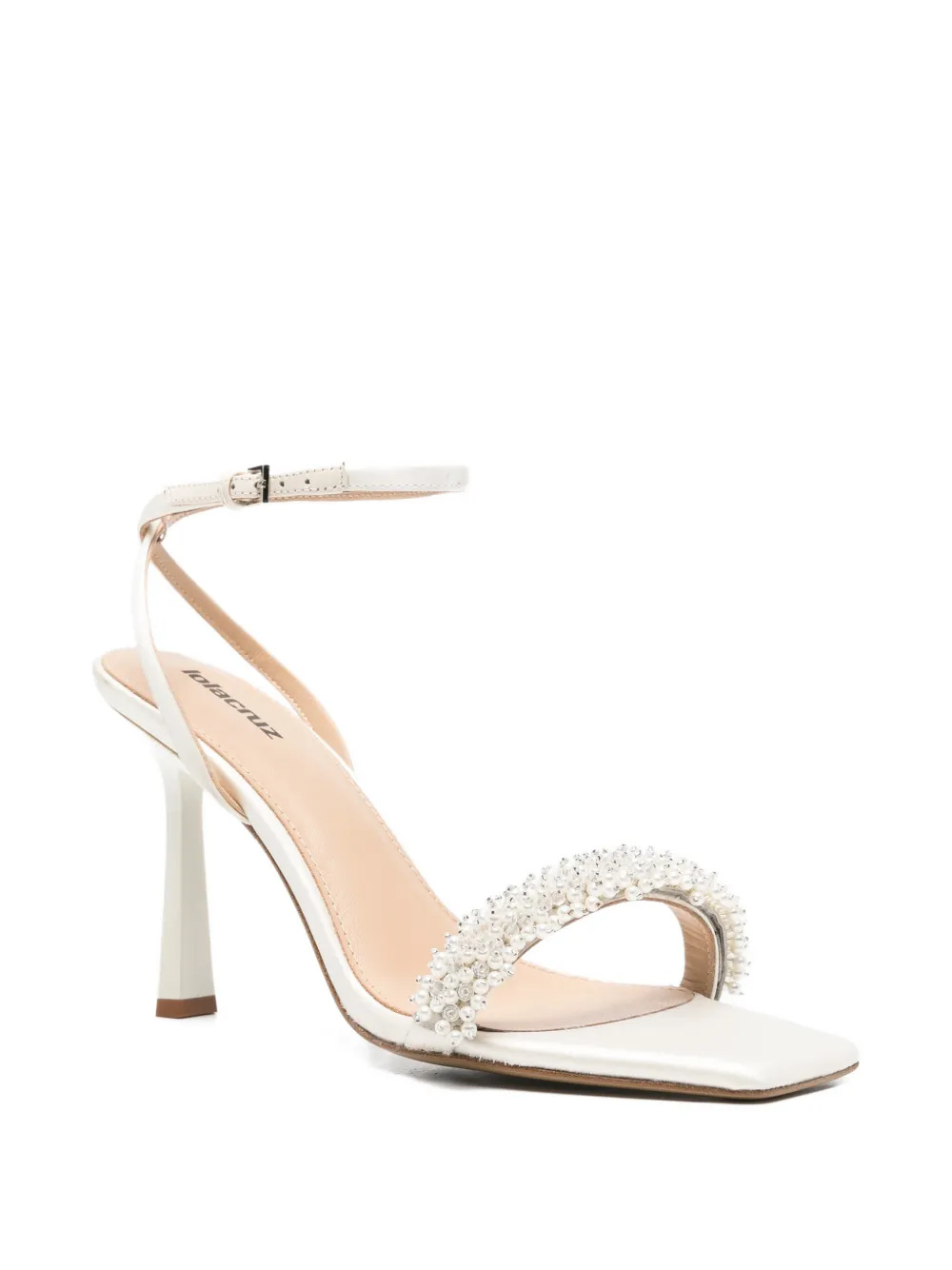 Lola Cruz Martina embellished-strap sandals Wit