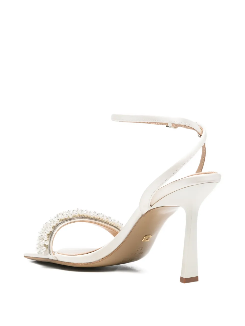 Lola Cruz Martina embellished-strap sandals Wit