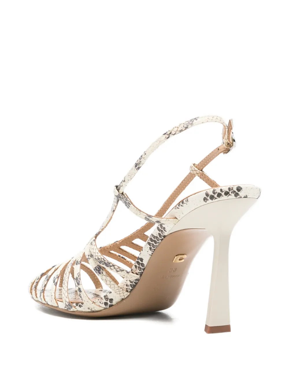 Lola Cruz Agate sandalen met bandjes Beige