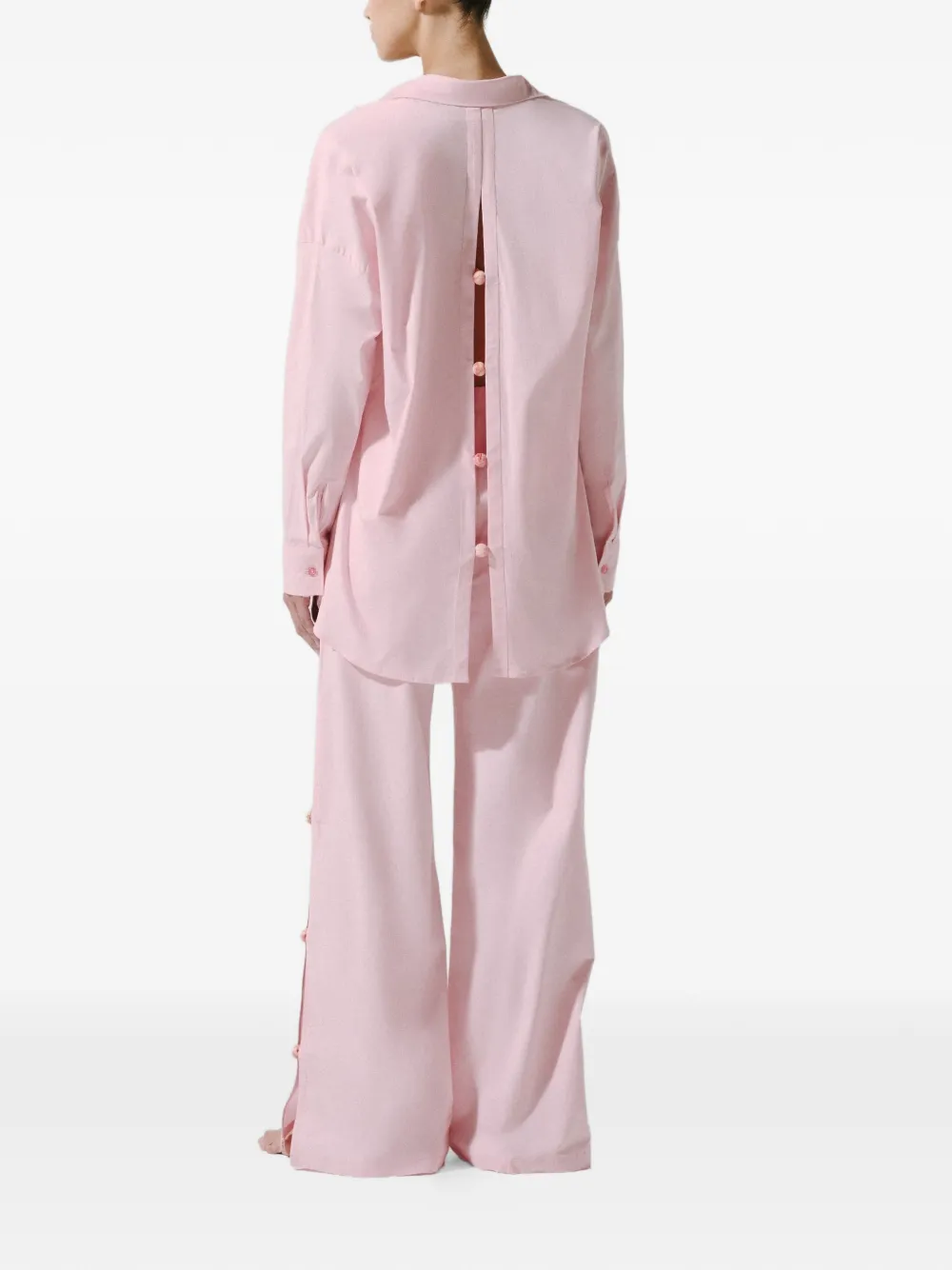 Baobab Wayra broek met split en stenen van hars Roze