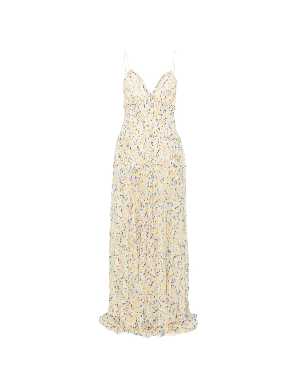 Ulla Johnson floral pleated maxi dress - Giallo
