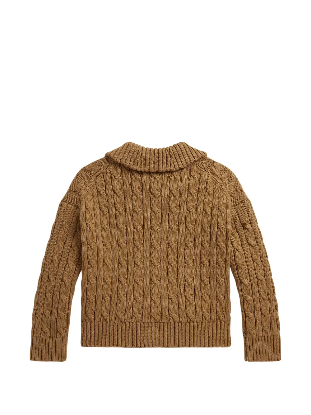POLO RALPH LAUREN KIDS Kabelgebreid vest Bruin