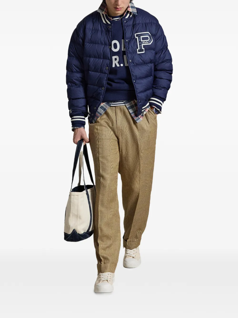Polo Ralph Lauren Gewatteerd bomberjack Blauw