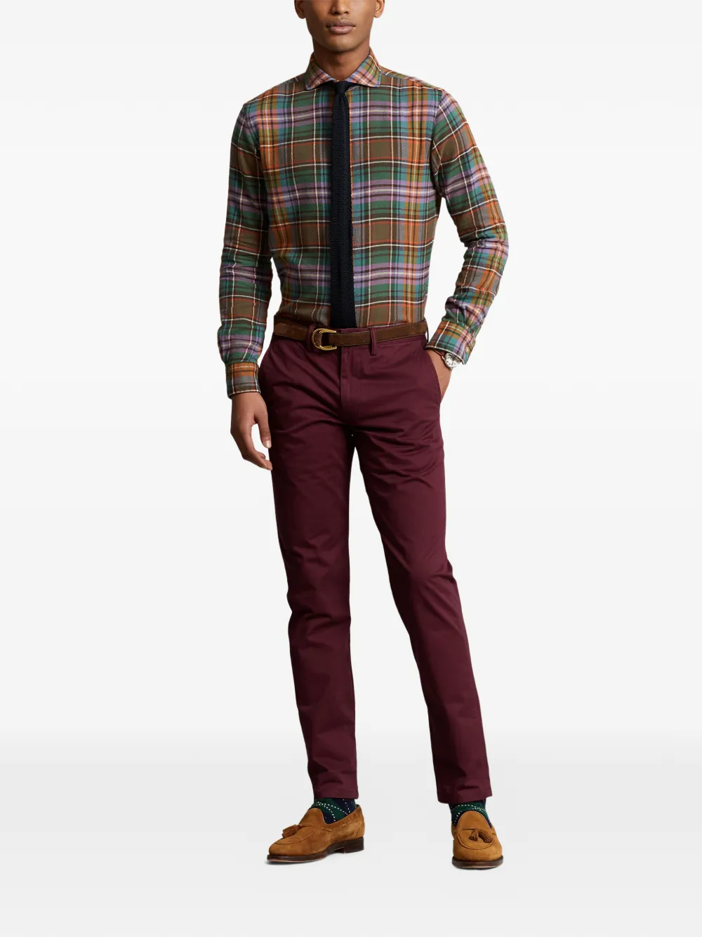 Polo Ralph Lauren Straight stretch-katoenen chino Rood