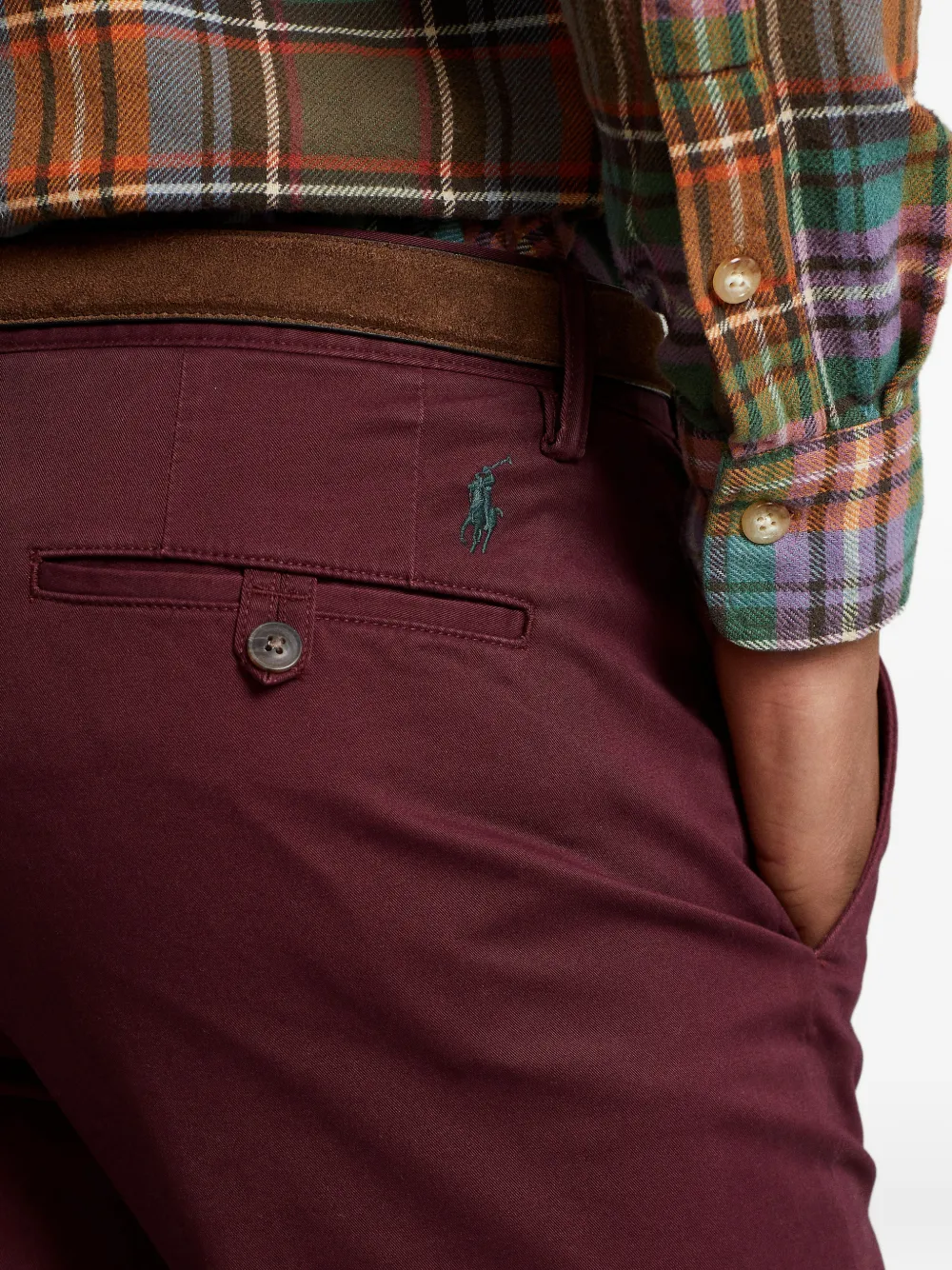 Polo Ralph Lauren Straight stretch-katoenen chino Rood