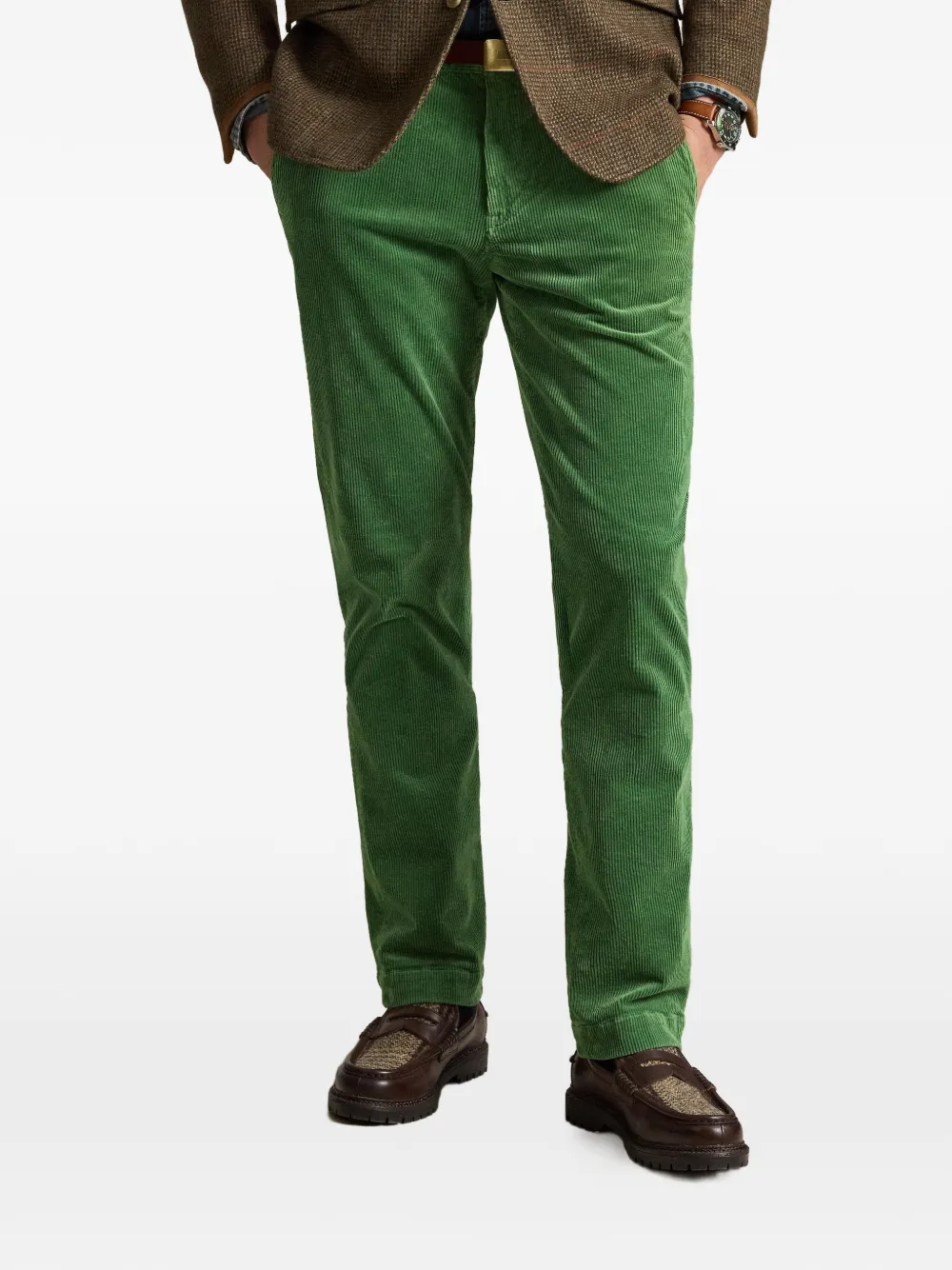 Polo Ralph Lauren Straight ribfluwelen broek Groen
