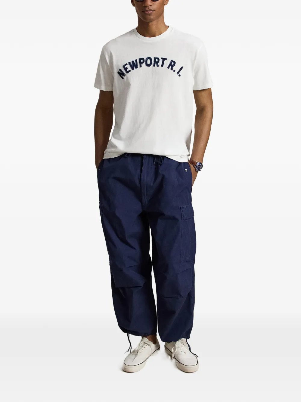 Polo Ralph Lauren T-shirt met grafische applicatie Wit