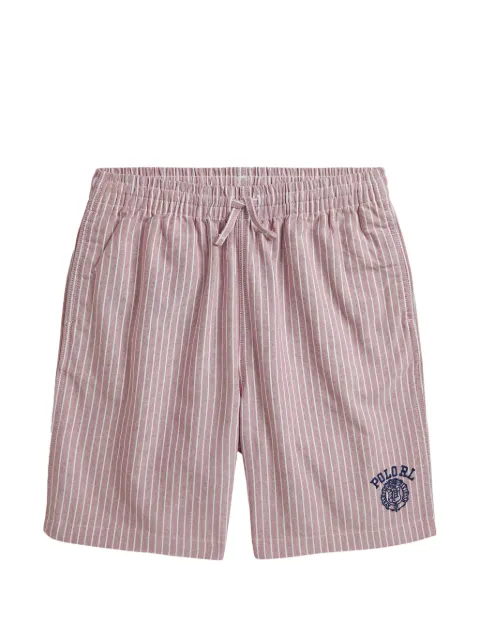 POLO RALPH LAUREN KIDS shorts con cordones en la pretina y motivo de rayas