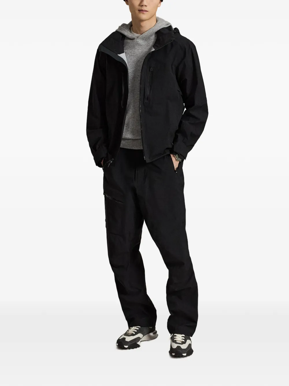 RLX Ralph Lauren Jack met capuchon en rits Zwart