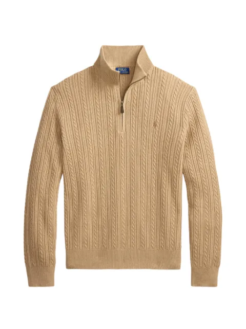 Polo Ralph Lauren cable-knit quarter-zip sweater