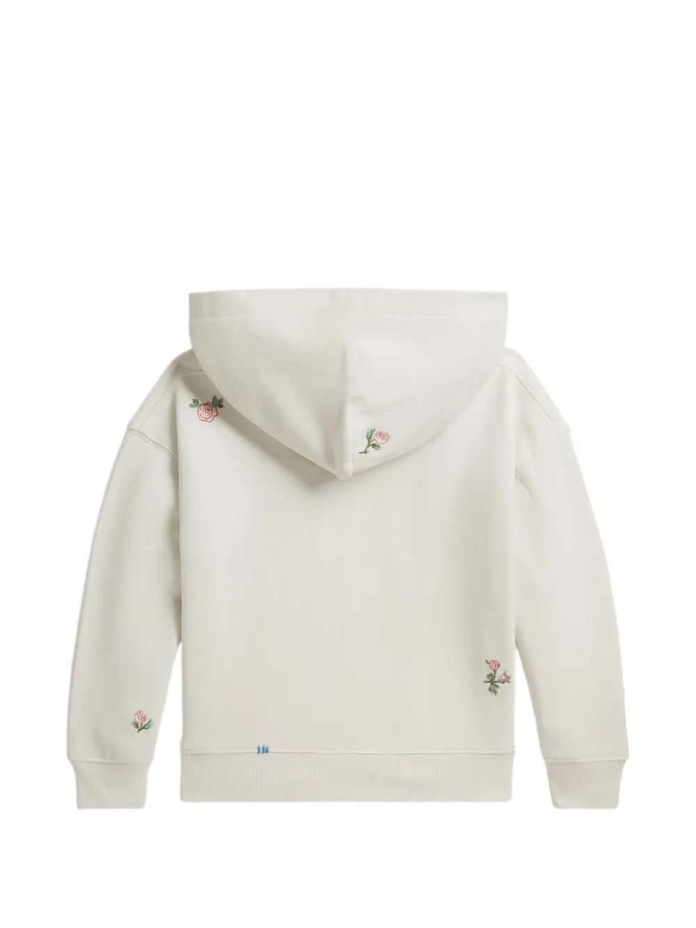 POLO RALPH LAUREN KIDS Hoodie met geborduurde roos Wit