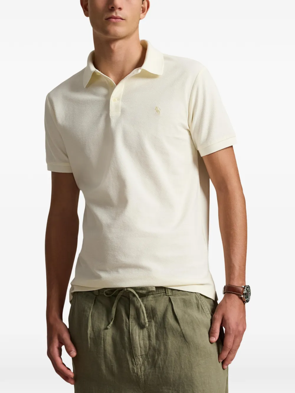 Polo Ralph Lauren Mesh poloshirt Beige