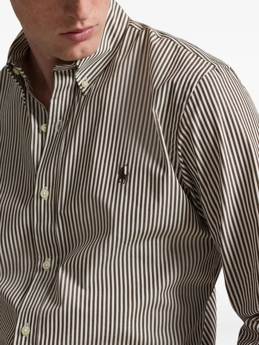 Polo Ralph Lauren Gestreept overhemd Bruin