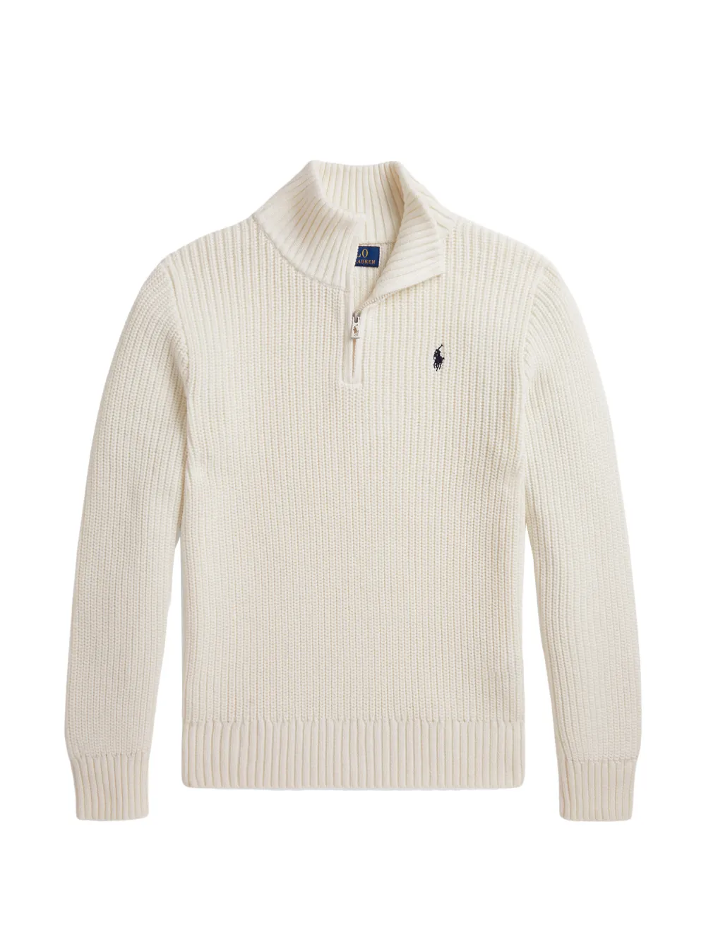 POLO RALPH LAUREN KIDS Maglione con mezza zip - Toni neutri
