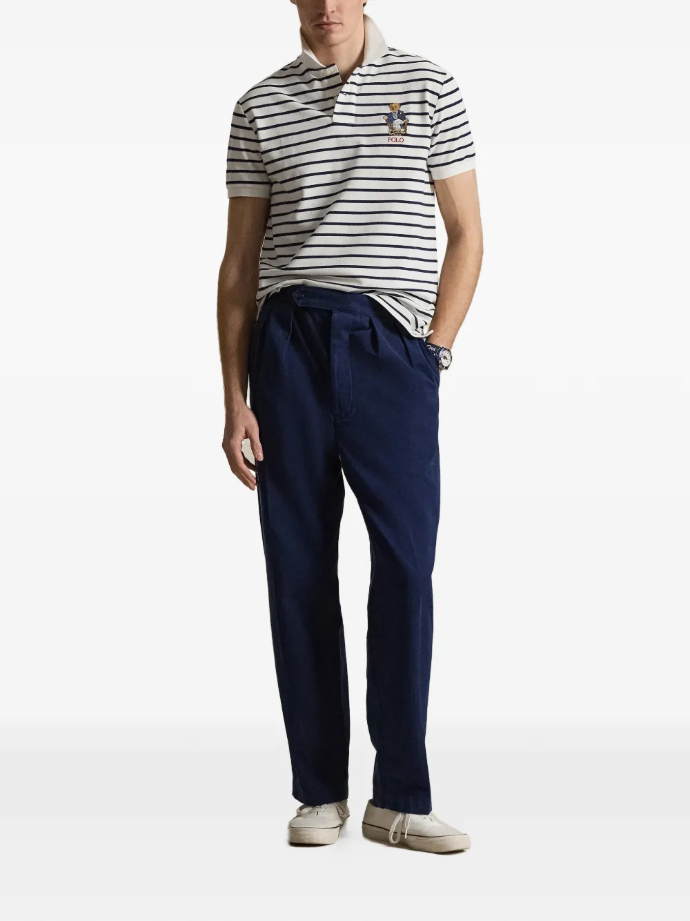 Polo Ralph Lauren Gestreept poloshirt Wit