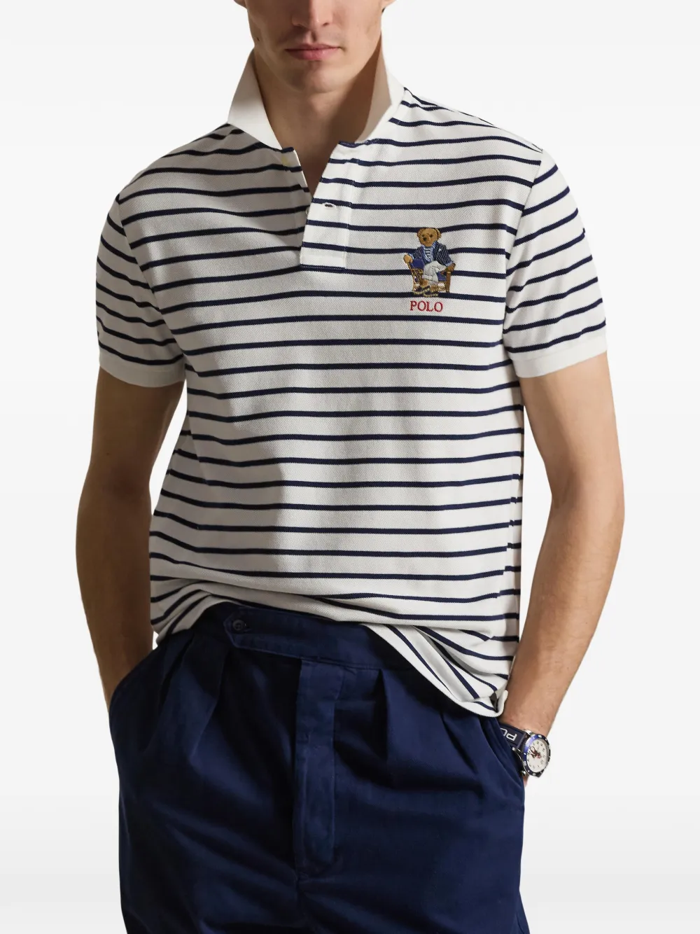 Polo Ralph Lauren Gestreept poloshirt Wit