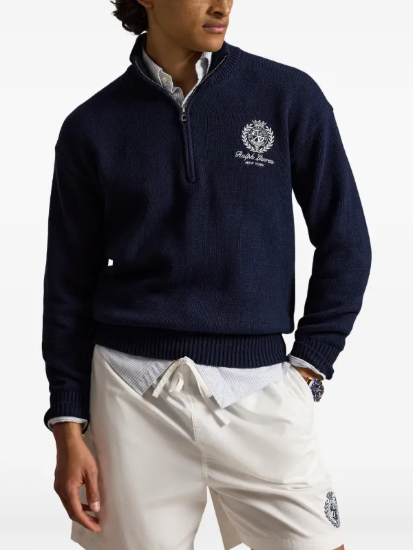 POLO RALPH LAUREN リネンブルゾン ダブルジップ ポニー刺繍 POLO