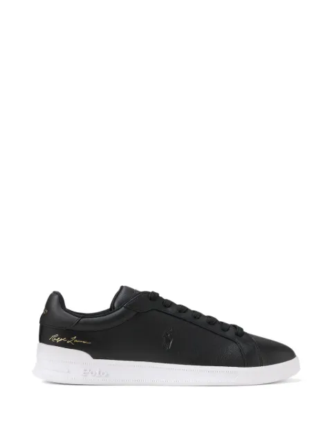 Polo Ralph Lauren tenis de piel con logo estampado