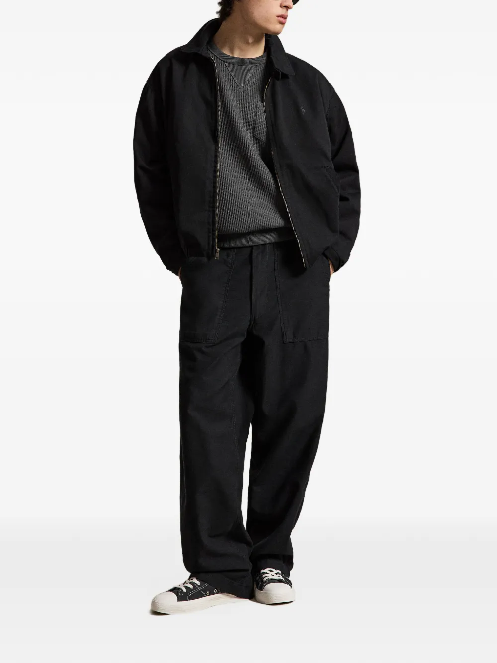 Polo Ralph Lauren Broek met opgestikte zak Zwart