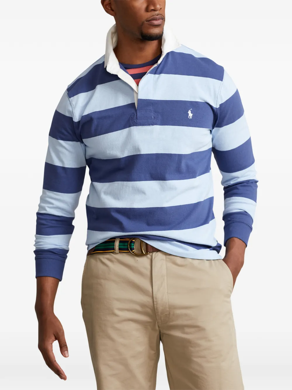 Polo Ralph Lauren ストライプ ラガーシャツ | ブルー | FARFETCH JP
