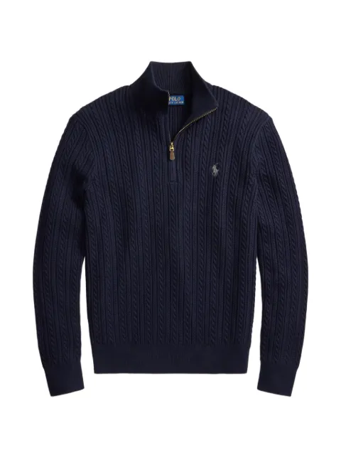 Polo Ralph Lauren cable-knit quarter-zip sweater