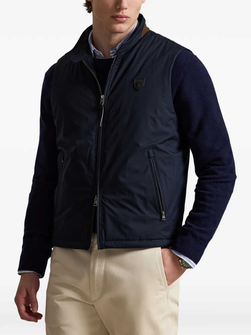 Polo Ralph Lauren Gilet met shield-patch Blauw