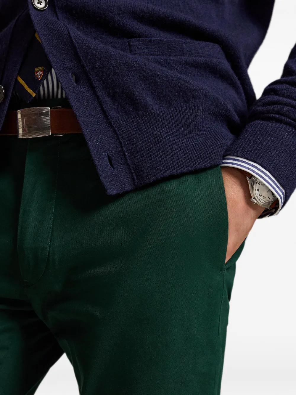 Polo Ralph Lauren Greenwich Slim Fit stretch chino Groen