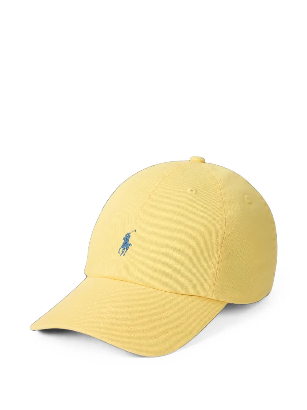 POLO RALPH LAUREN KIDS casquette en sergé de coton à broderie Pony - Jaune POLO RALPH LAUREN KIDS casquette en sergé de coton à broderie Pony - Jaune