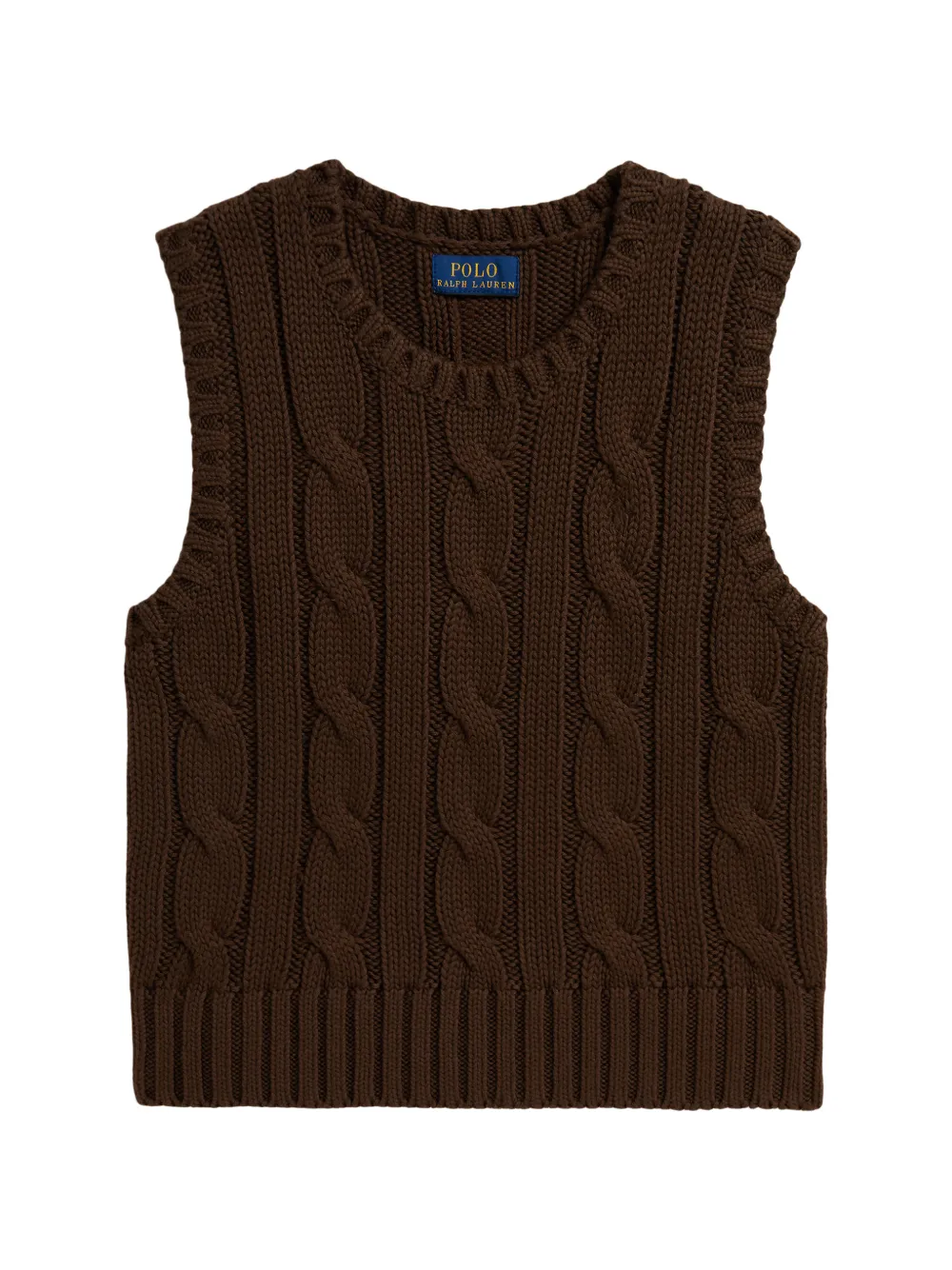 POLO RALPH LAUREN KIDS Gilet in maglia - Marrone