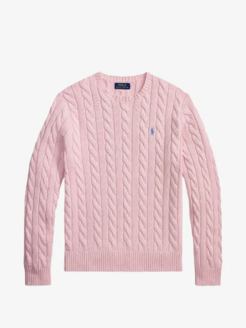 Polo Ralph Lauren cable-knit embroidered sweater