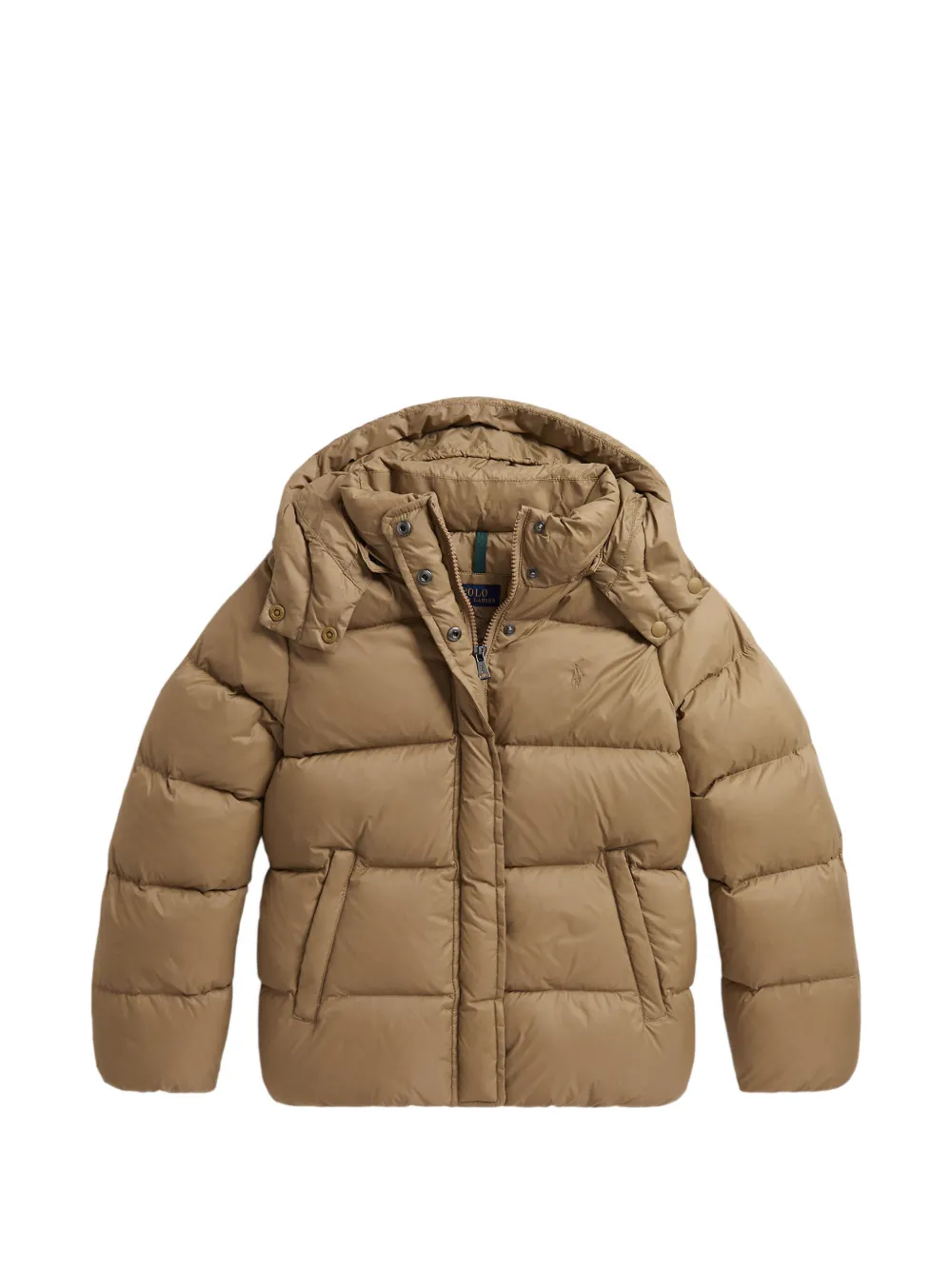 POLO RALPH LAUREN KIDS Piumino con cappuccio - Marrone