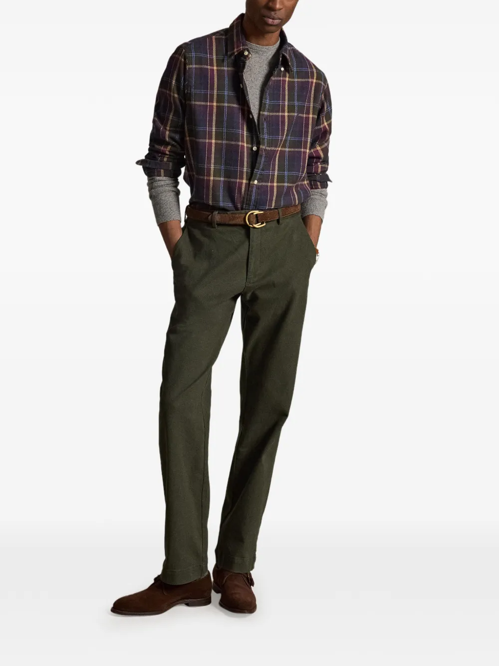 Polo Ralph Lauren Jarrett chino met verborgen sluiting Groen