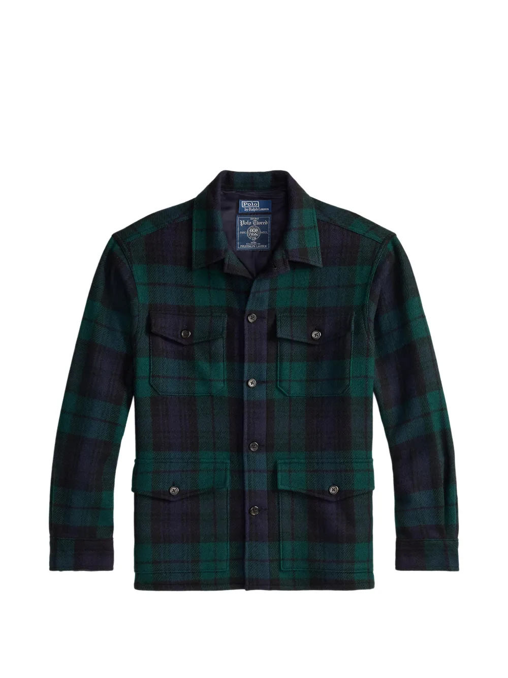 Polo Ralph Lauren Geruit shirtjack Groen