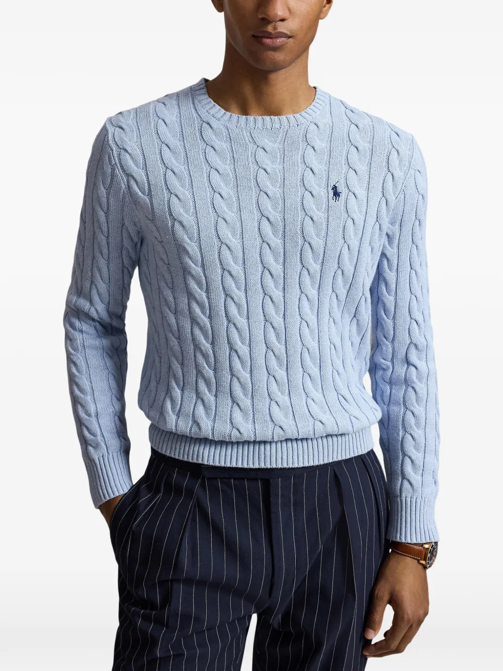 Polo Ralph Lauren Trui met kenmerkend Polo Pony patroon Blauw
