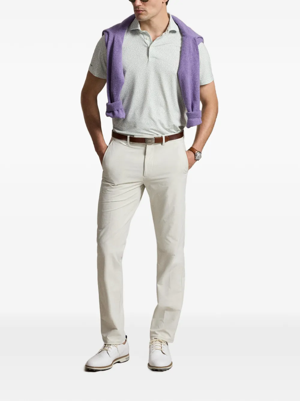 RLX Ralph Lauren Poloshirt met bladerprint Groen