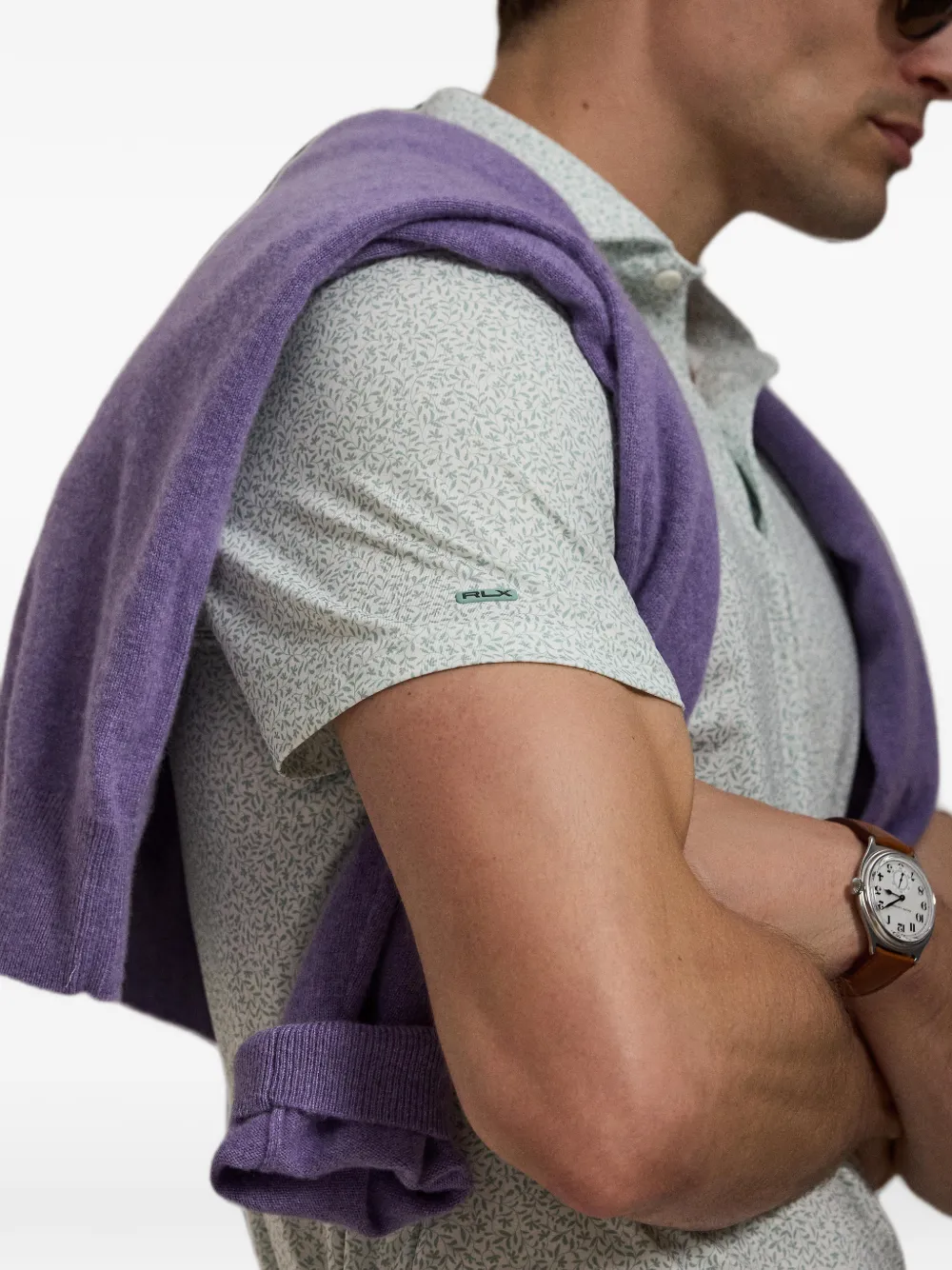 RLX Ralph Lauren Poloshirt met bladerprint Groen