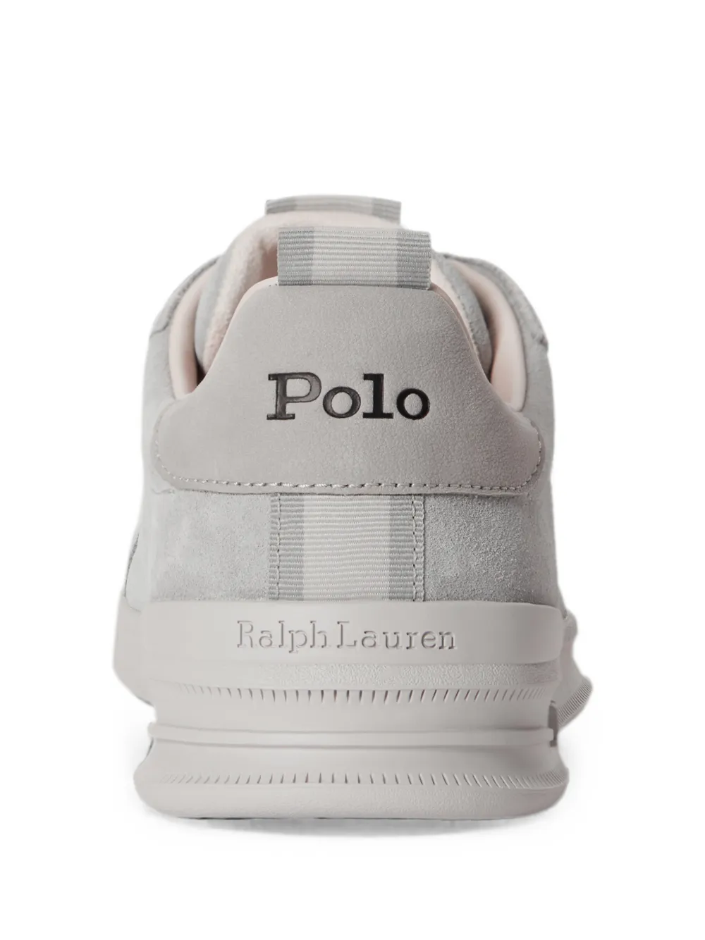 Polo Ralph Lauren logo-embroidered suede sneakers Grijs