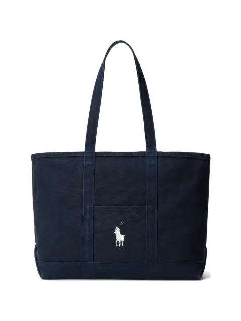 Polo Ralph Lauren embroidered-logo tote bag