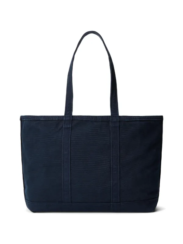 Polo Ralph Lauren embroidered-logo Tote Bag | Blue | FARFETCH