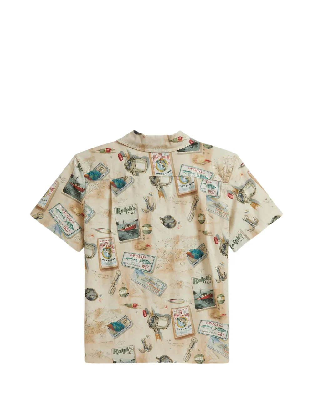 POLO RALPH LAUREN KIDS Shirt met print Beige