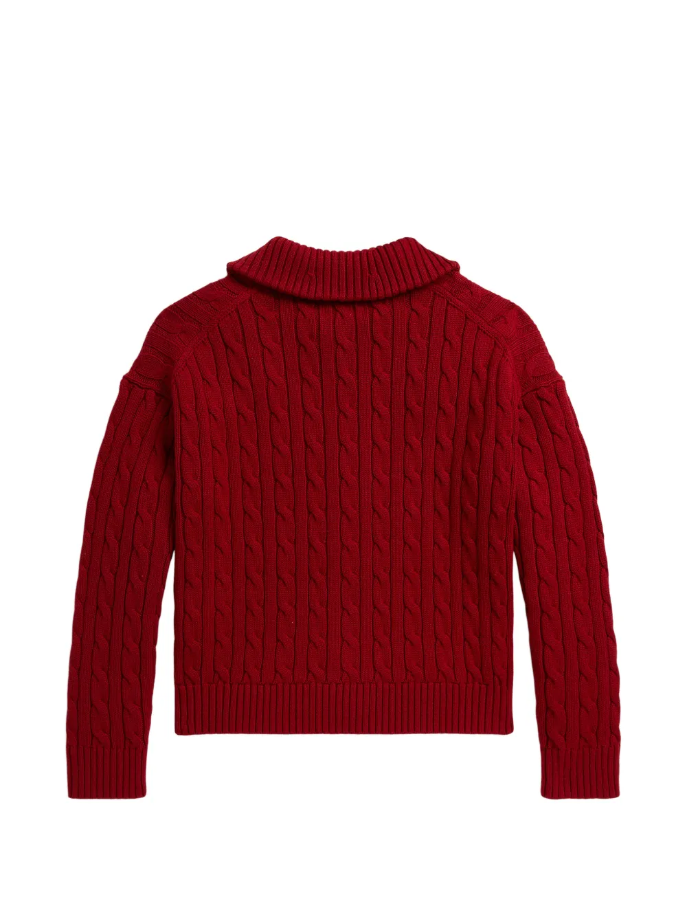 POLO RALPH LAUREN KIDS Kabelgebreid vest Rood