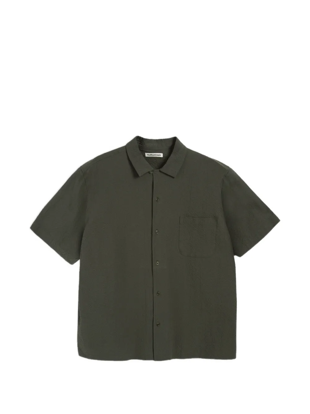 YMC seersucker shirt - Verde
