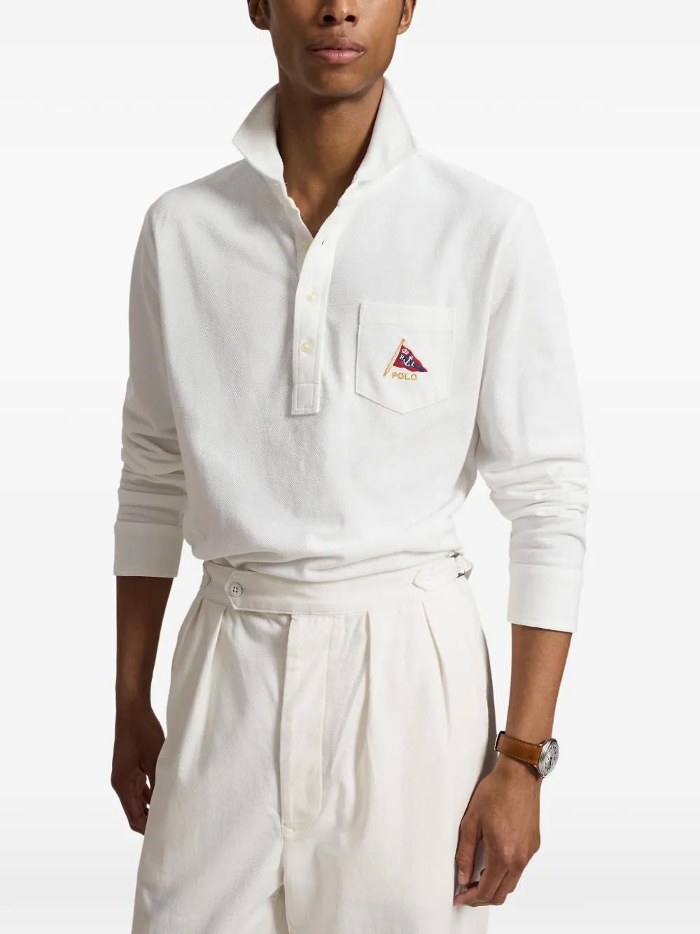 Polo Ralph Lauren Poloshirt met borduurwerk Wit